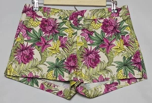 Women's H&M Shorts w/Pockets Floral Tropical Print Size 6 - Picture 1 of 6