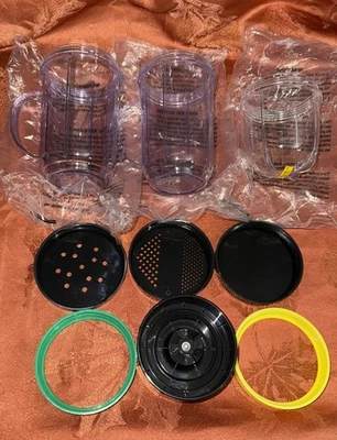 Magic Bullet Replacement Parts Lot Of 9 Pieces- Cups, Covers, & Blade Cover  - Image 1 of 3