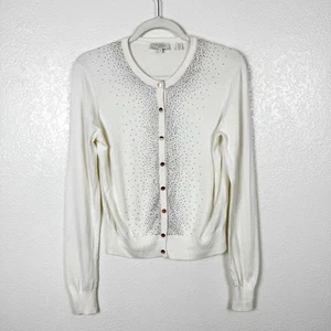 Ted Baker A Touch of Cashmere Bling Cardigan Cotton Cashmere Blend Size 2 (6) - Bild 1 von 7