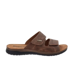 Inblu Scarpe ID000020 Ciabatte Uomo in Similpelle Marrone Chiusura Strappo - Imagen 1 de 8