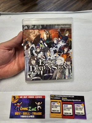 Lost Dimension (Sony PlayStation 3, 2015) PS3 Complete CIB (Water Damaged Cover) - Image 1 of 4
