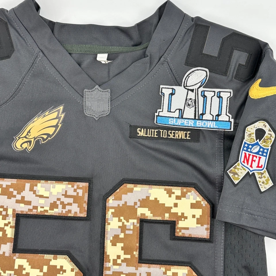 Camiseta Nike Philadelphia Eagles Chris Larga 56 Juvenil Super Bowl LII M Foto 1 de 4