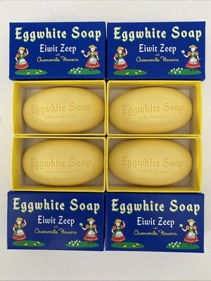 Kalastyle Eggwhite Facial Soap 4 Single 50 Gram Bars w Chamomile Flowers Belgium - Image 1 of 4