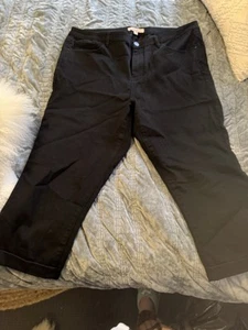 Ladies Sz 16 Avella Black Jeans 3 1/4 - Picture 1 of 1