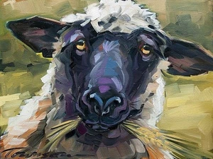Bless Ewe by CR Townsend 14 x 11 in. Paper Size New Unframed - Picture 1 of 1