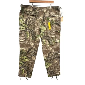 Cabelas Pants 46 REG Real Tree Max-1 Silent Camo Cargo Hunting Camping Fishing - Picture 1 of 18