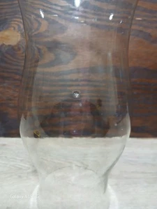 Crisa Mexico 12" Clear Glass Hurricane Candle Chimney 5" Ends - Picture 1 of 5