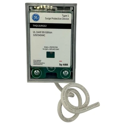 USED GE THQLSURGE2  AC WHOLE HOME  Surge  Protector `120/240V Double Pole - Image 1 of 4