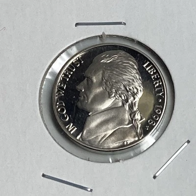 1998-S Proof  Type Jefferson Nickel Five Cent.  ACTUAL COIN SHOWN IN PHOTOS. - Image 1 of 2