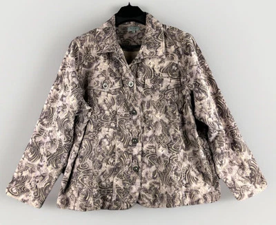 Blazer Mujer Analogía Talla 2X Paisley Bordado Tapastry Abuela Core Foto 1 de 4