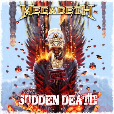MEGADETH Sudden Death BANNER HUGE 4X4 Ft Fabric Poster Tapestry Flag album art - Image 1 of 3
