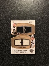 SIDNEY CROSBY/EVGENI MALKIN 2010-11 Ultimate Collection GU DUOS JERSEY SN#10/50 