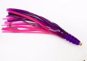 7" RIGGED GREEN MACHINE STYLE LURE TROLLING TUNA MARLIN - PINK/PURPLE - Picture 1 of 1