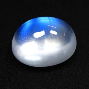 3,50 CTS 10X8 MM OVAL, FANTASTISCH SELTENSTER GLANZ 100 % NATÜRLICHER BLAUER MONDSTEIN - Bild 1 von 3