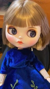 12" Blythe doll Nude Blonde hair Joint body Hand Painted sleep eyes eyelashes - Picture 1 of 3