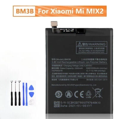Nueva Batería de Repuesto BM3B para Xiaomi Mi Mix 2 Mix 2S Mix Evo 3400 mAh + Herramientas - Imagen 1 de 4
