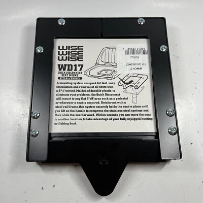 Wise Seats WD17 Seat Bracket for Seat Swivel Quick Disconnect Seat Mount  Foto 1 de 3