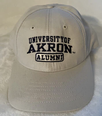Vintage University of Akron Alumni Beige Ball Cap One Size Fits All Hat - Image 1 of 4