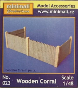 MODELLISMO- WOODEN CORRAL - MINIMALI 1/48 scale - Foto 1 di 1