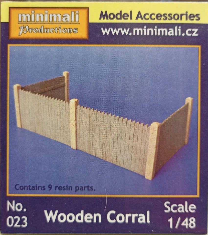 MODELLISMO- WOODEN CORRAL - MINIMALI 1/48 scale - Immagine 1 di 1