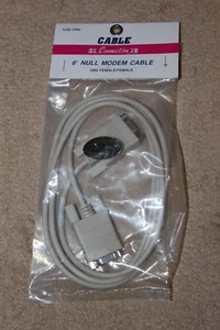 Cable módem nulo DB9F A DB9F 6 pies - ¡Nuevo! - Imagen 1 de 3
