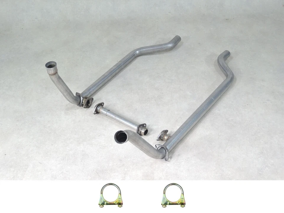 Exhaust pipe set 3 pieces for Mercedes SL/SLC R107/W107 350/450 from chassis no. - Image 1 of 1