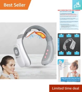 Intelligent Smart Neck Massager with Heat - TENS Deep Tissue Stimulation - White - Picture 1 of 9