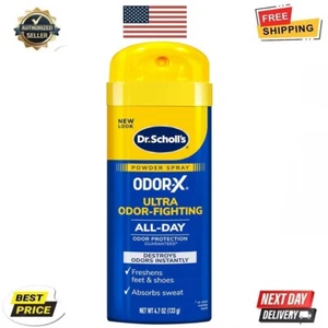 Dr. Scholl’s Odor-X Ultra Odor Fighting Foot Spray Powder 4.7 oz - Picture 1 of 6