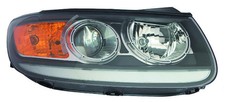 Right Black Bezel Halogen Clear Reflector Headlight FOR 2012 Hyundai Santa Fe