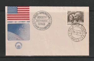 India - 1969 - Indo American Society Cover - Apollo 11 visit to Bombay - Gandhi - Picture 1 of 4