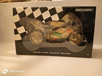 Ducati 996 R Minichamps Troy Bayliss 2001 Scala 1:6 Web Imola World Champion - Immagine 1 di 4