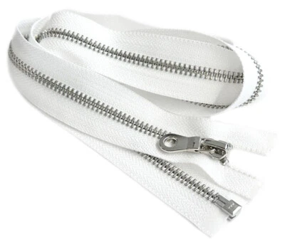 EVERBRIGHT Top YKK #5 Nickel Silver Doughnut Pull Separating Jacket Zipper - Image 1 of 4