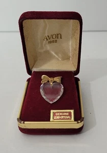 Vintage Avon 1982 The President's Sales Challenge Genuine Lead Crystal Tack Pin - Bild 1 von 4