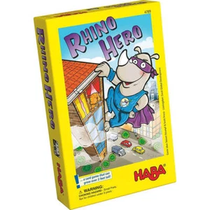 Haba Games Rhino Hero Heroic Juego de apilamiento de cartas de dos a cinco jugad - Imagen 1 de 3