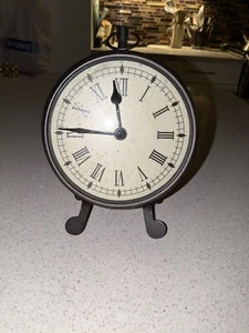 Unbranded Black Metal Table Clock w/Tripod Stand from China, AA Battery Included - Picture 1 of 3