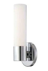 Kovacs Saber Einzelleuchte 4-3/4" breit Badezimmer Wandleuchte mit geätztem Opalschirm - Bild 1 von 2