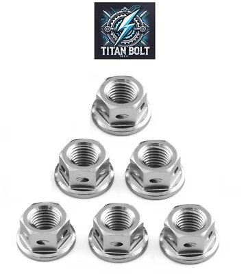 6 Suzuki GSXR1300R Hayabusa 1999-2007 Titanium Rear Sprocket  Race Safety Nuts - Image 1 of 4