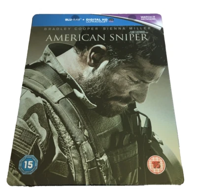 AMERICAN SNIPER BLU-RAY STEELBOOK  UK RELEASE MOVIE Sealed NEW - Image 1 of 2
