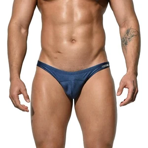 DESMIIT Para hombre Súper Low Rise Gay Sexy Traje de Baño de Baño Liso Natación Spa Bikini - Imagen 1 de 15