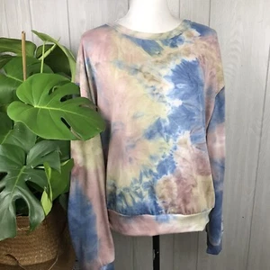 Another Reason Tie Dye Sweatshirt Casual Pullover Top Multicolor Size XL - Picture 1 of 7