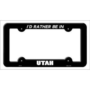 Be In Utah Novelty Metal License Plate Frame LPF-371 - Picture 1 of 1