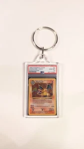 1999 Pokemon Charizard Holo Shadowless PSA 10 Keychain! - Picture 1 of 3
