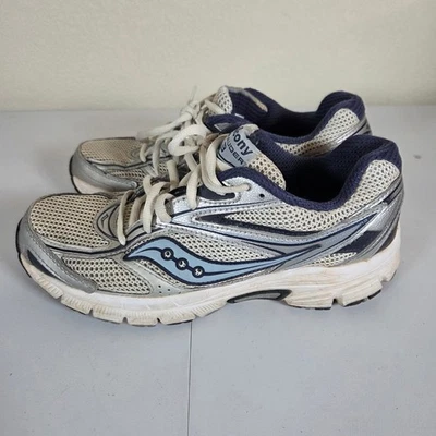 Zapatillas deportivas Saucony para mujer talla 9 Marauder 3 blancas plateadas azules Foto 1 de 4