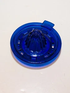 Kobaltblau Glas Depression Stil Entsafter Reibahle Vintage - Bild 1 von 5