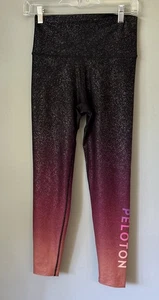 Peloton Leggings Ombré Sparkle Fade High Waist Athletic Running Pants Size M - Picture 1 of 4