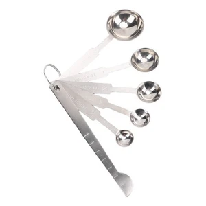 5PCS Measuring Spoons Set 0.5ml 1.25ml 2.5ml 5ml 15ml Multi Specification - Picture 1 of 24