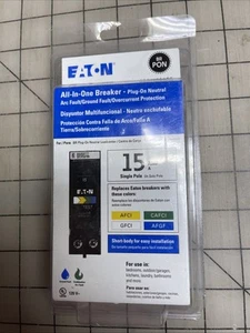 Eaton 15 A BRP115A1CS 15 Amp Single Pole All in Breaker Cutler-Hammer NEW - Picture 1 of 4