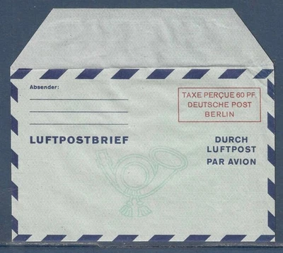 1949 GERMANY BERLIN AEROGRAMME GANZSACHE LF 2 B MNH ** - Image 1 of 2