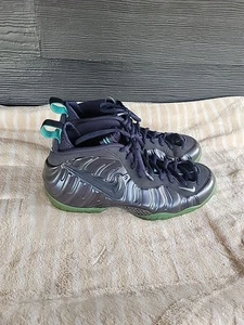 NIKE AIR FOAMPOSITE PRO USED SIZE 11 DARK OBSIDIAN BLUE AQUAMARINE 624041 402 - Picture 1 of 8