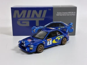 Subaru Impreza WRC98 #3 1998 Monte Carlo 3° Posto 1:64 Mini GT MGT00975L - Foto 1 di 7